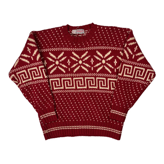 Vintage Unbranded Jumper - Small Red Wool