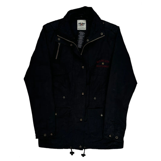 Harley Davidson Jacket - Medium Black Cotton