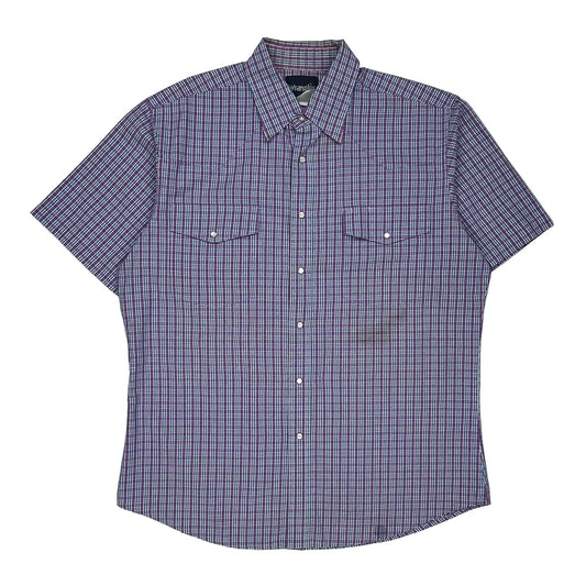 Wrangler Short Sleeve Shirt - XL Multicoloured Cotton