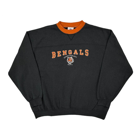 Vintage Cincinnati Bengals Nfl Football Sweatshirt - 2XL Black Cotton Blend