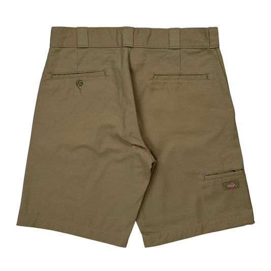 Dickies Baggy Chino Shorts - 32W 10L Khaki Cotton