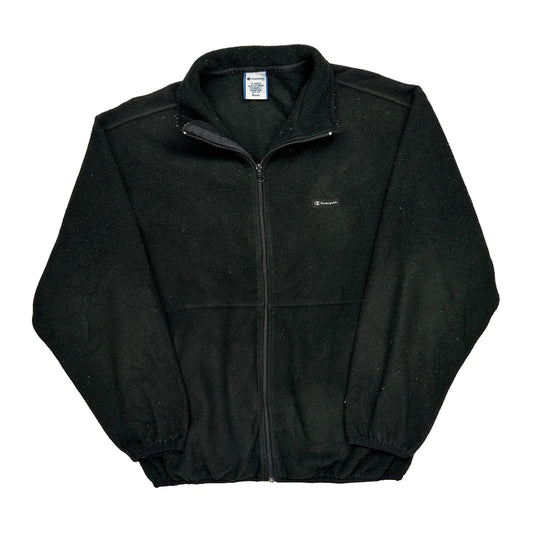 Champion Fleece Jacket - Medium Black Polyester