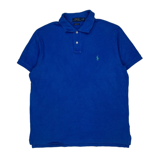 Polo By Ralph Lauren Polo Shirt - Large Blue Cotton