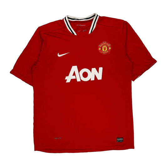 Manchester United 2011 Nike Football Football Shirt - XL Red Polyester