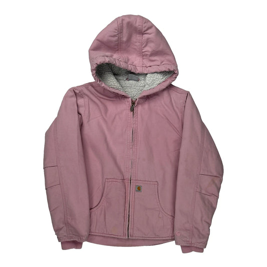 Age 10-12 Carhartt Jacket - Medium Pink Cotton