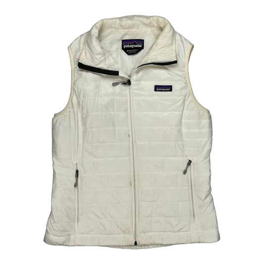 Worn Wear Patagonia Gilet - Medium White Polyester