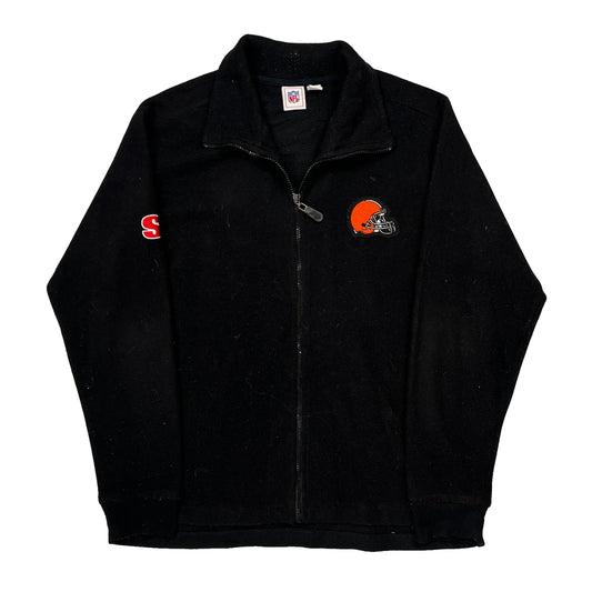 Cleveland Browns Nfl Football Fleece Jacket - XL Black Polyester