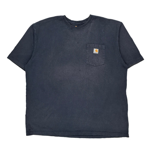 Carhartt T-Shirt - 2XL Blue Cotton