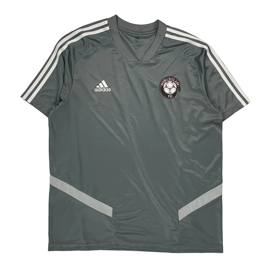 Worldclass F.C. Adidas Football Shirt - XL Grey Polyester