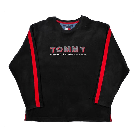 Tommy Hilfiger Denim Spellout Fleece - XL Black Polyester