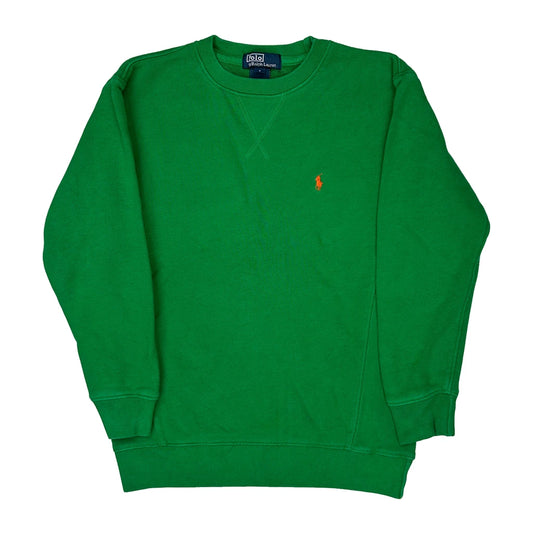 Age 6-7 Polo By Ralph Lauren Sweatshirt - Small Green Cotton