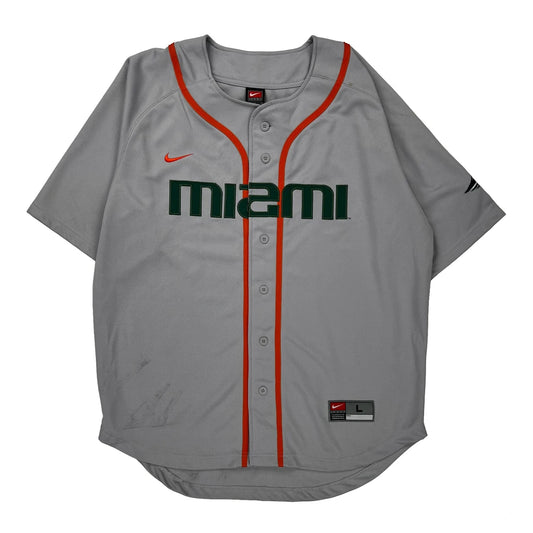 Miami Nike Jersey - Large Grey Polyester