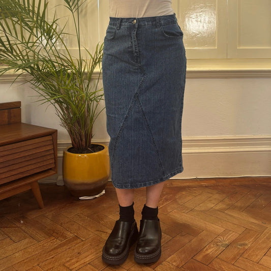 Vintage blue Re&X Denim Skirt - womens 29" waist