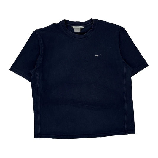 Nike T-Shirt - Medium Navy Cotton