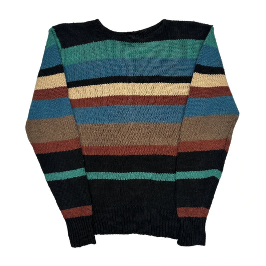 Polo By Ralph Lauren Striped Jumper - Large Multicoloured Linen