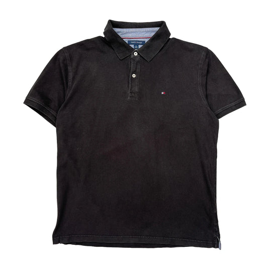Tommy Hilfiger Slim Fit Polo Shirt - XL Black Cotton