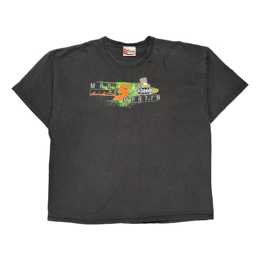 Mark Martin Chase Authentics Nascar T-Shirt - 2XL Black Cotton