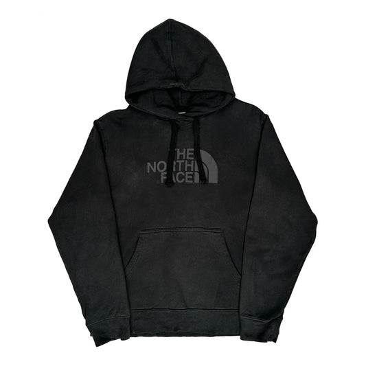 Vintage The North Face Graphic Hoodie - Medium Black Cotton