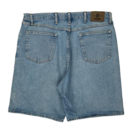 Wrangler Denim Shorts - 38W 9L Light Wash Cotton