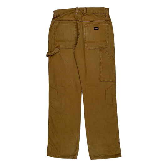Dickies Carpenter Trousers - 29W 31L Brown Cotton