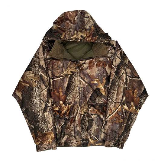 Vintage Reversible Mossy Oak Camo Jacket - XL Green Polyester