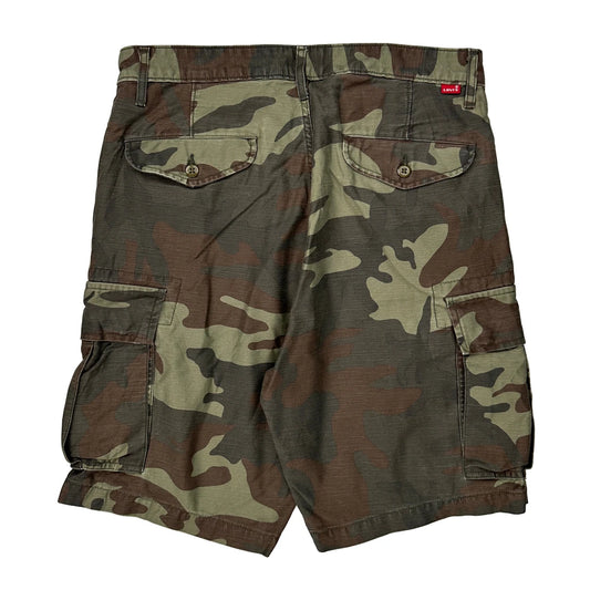 Levis Camo Cargo Shorts - 33W 10L Camo Cotton