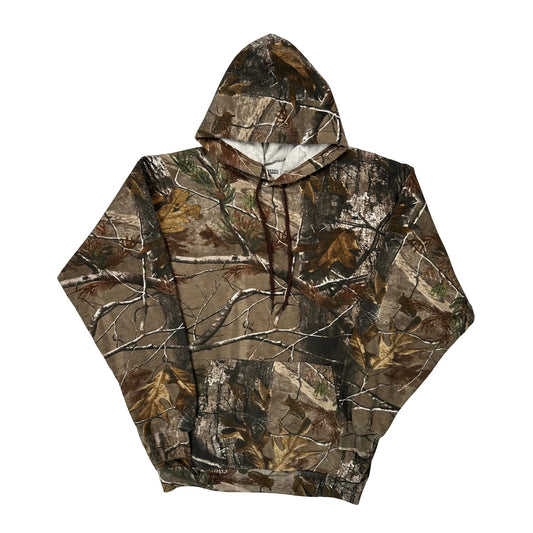 Russell Athletic Camo Hoodie - Large Camo Cotton Blend