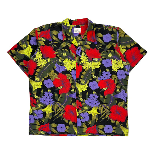 Monique Floral Hawaiian Shirt - XL Multicoloured Cotton