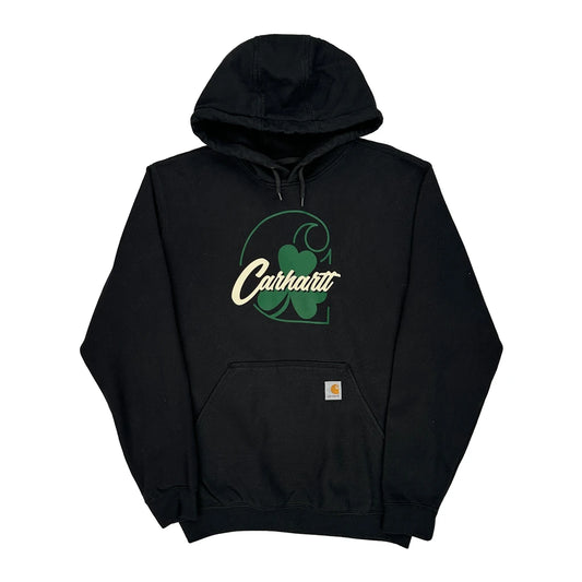 Built To Serve And Protect Hardworking People Carhartt Graphic Hoodie - Medium Black Cotton Blend