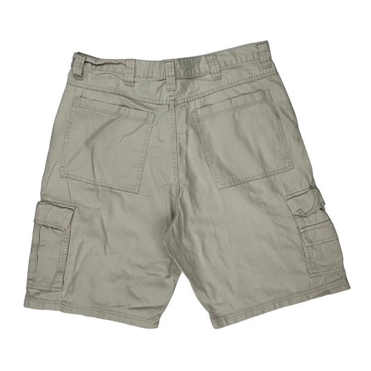 Wrangler Cargo Shorts - 34W 9L Beige Cotton