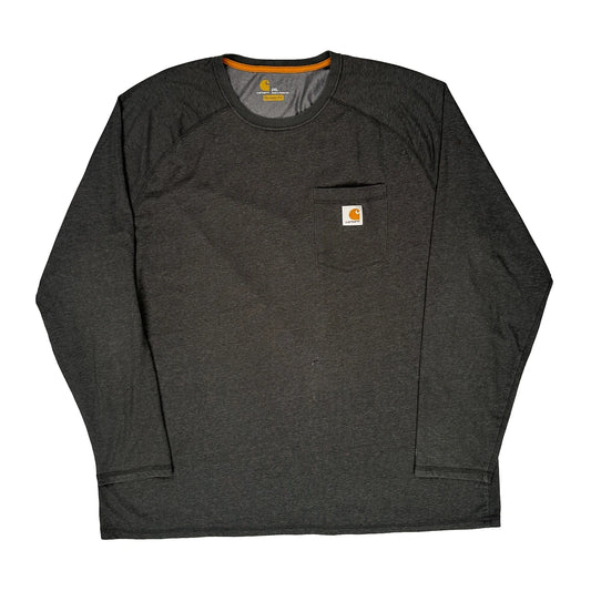 Force Carhartt Long Sleeve T-Shirt - 2XL Grey Polyester