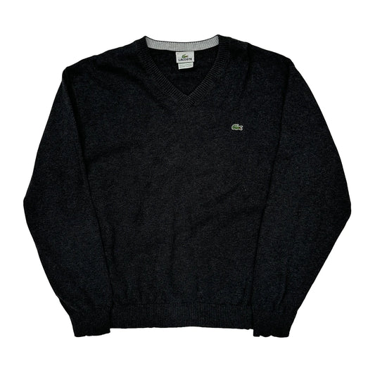 Lacoste Jumper - 2XL Grey Wool Blend