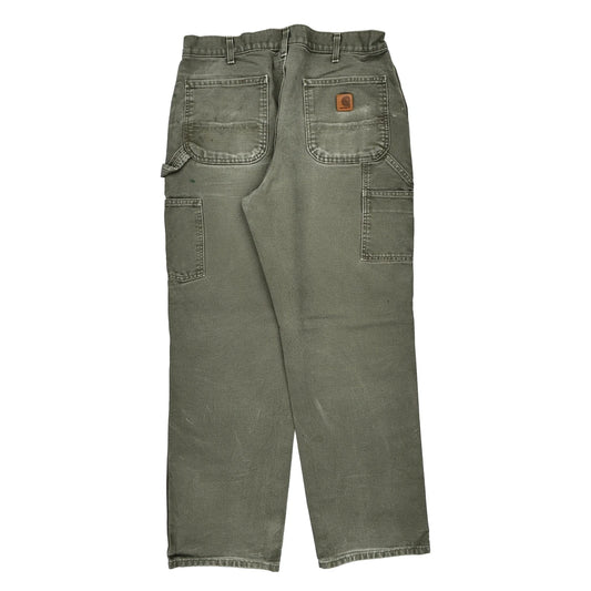 Carhartt Carpenter Trousers - 34W 32L Grey Cotton