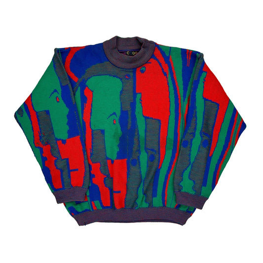 Coogi Jumper - Large Multicoloured Wool