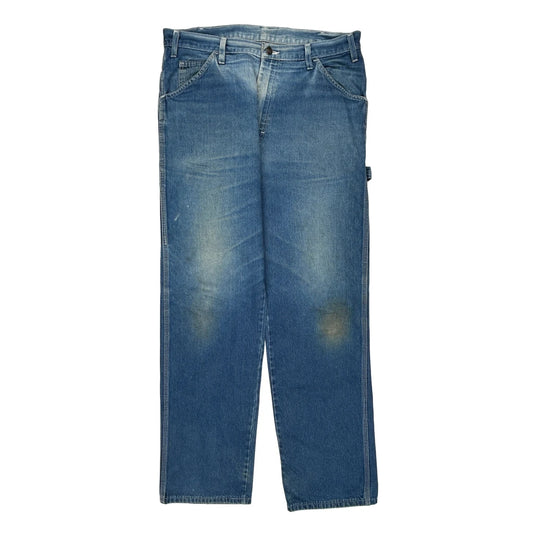 Dickies Carpenter Jeans - 36W 32L Blue Cotton