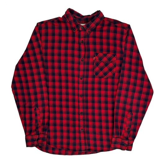 Levis Flannel Shirt - Large Red Cotton