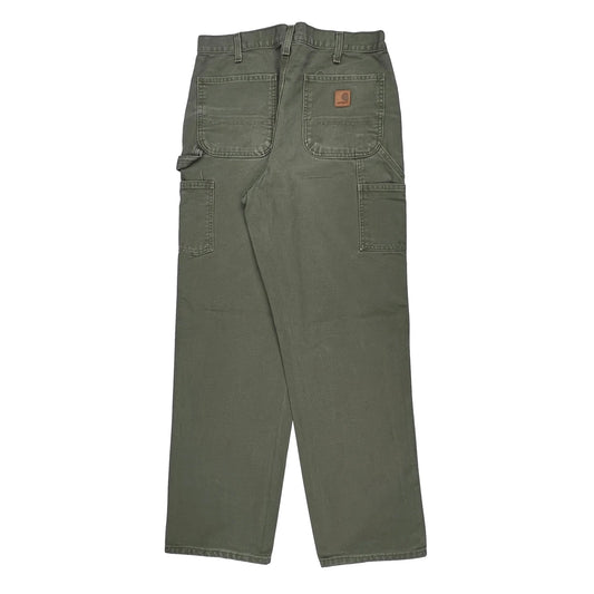 Carhartt Carpenter Trousers - 32W 34L Green Cotton
