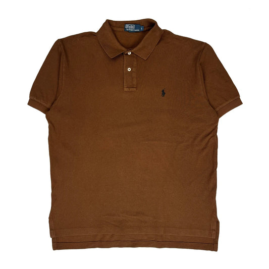 Polo By Ralph Lauren Polo Shirt - Large Brown Cotton