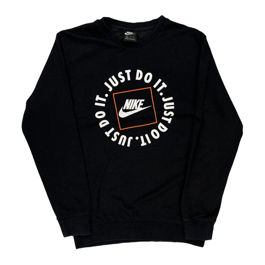 Nike Sweatshirt - Large Black Cotton