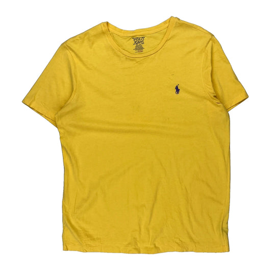 Polo By Ralph Lauren T-Shirt - Large Yellow Cotton