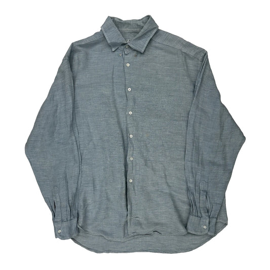 Armani Shirt - XL Blue Cotton