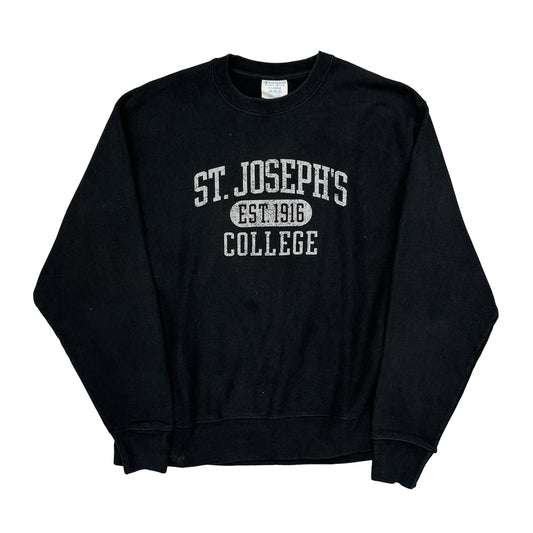 Reverse Weave Champion College Sweatshirt - XL Black Cotton