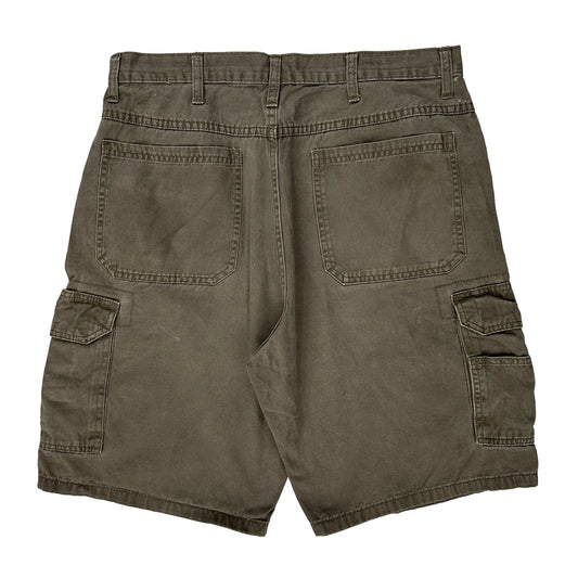 Wrangler Cargo Shorts - 34W 10L Grey Cotton