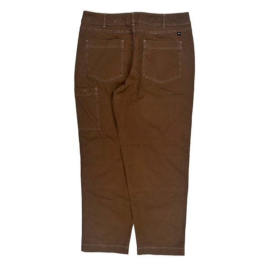Vintage Unbranded Cargo Trousers - 36W 30L Brown Cotton