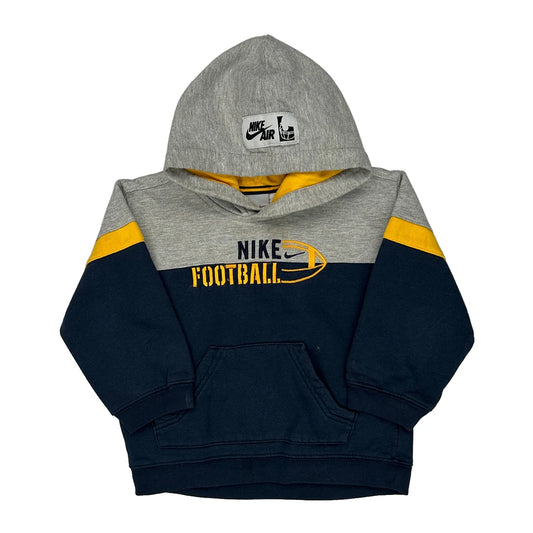 Age 4 Football Nike Football Hoodie - 2XS Grey Cotton Blend