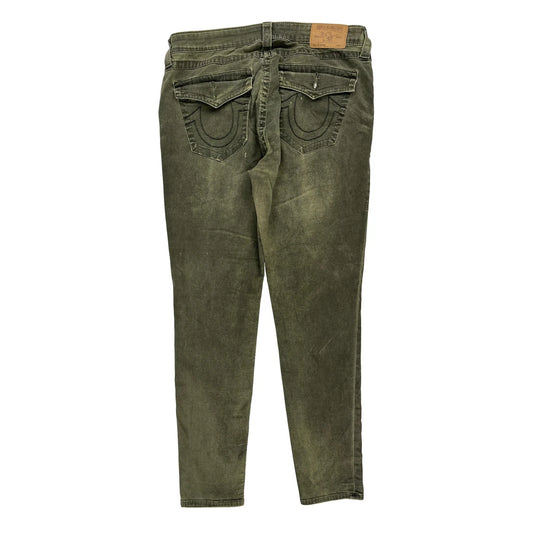 True Religion Slim Fit Jeans - 33W 29L Green Cotton