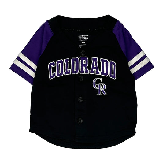 Age 12 Months Colorado Rockies Mlb Jersey - XS Black Polyester