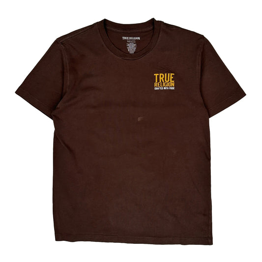 True Religion T-Shirt - Medium Brown Cotton
