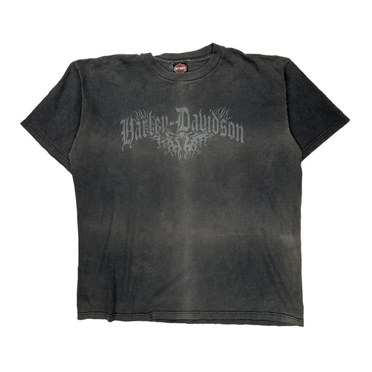 Mid-Ohio Harley-Davidson Harley Davidson Graphic T-Shirt - XL Grey Cotton