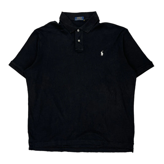 Embroidered Logo Polo By Ralph Lauren Polo Shirt - 2XL Black Cotton